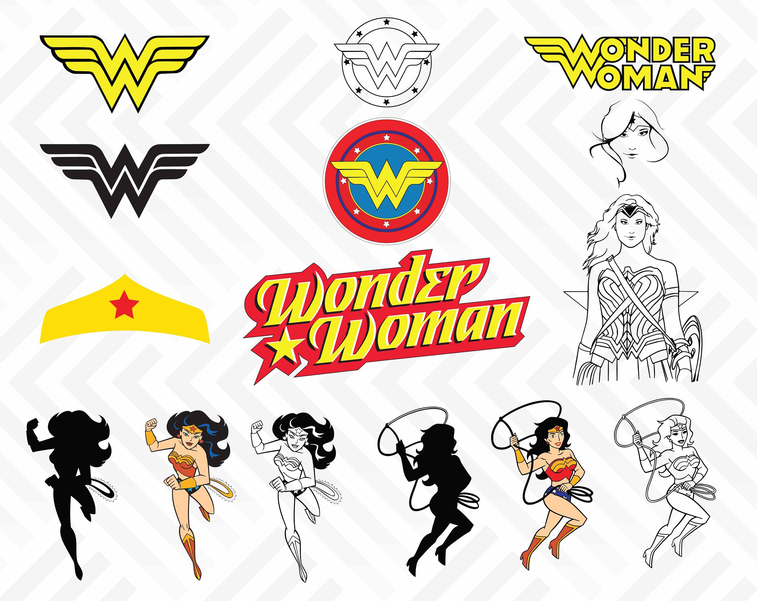 Download Wonder Woman svg svg svgpngdxf/ Superhero clipart | Etsy