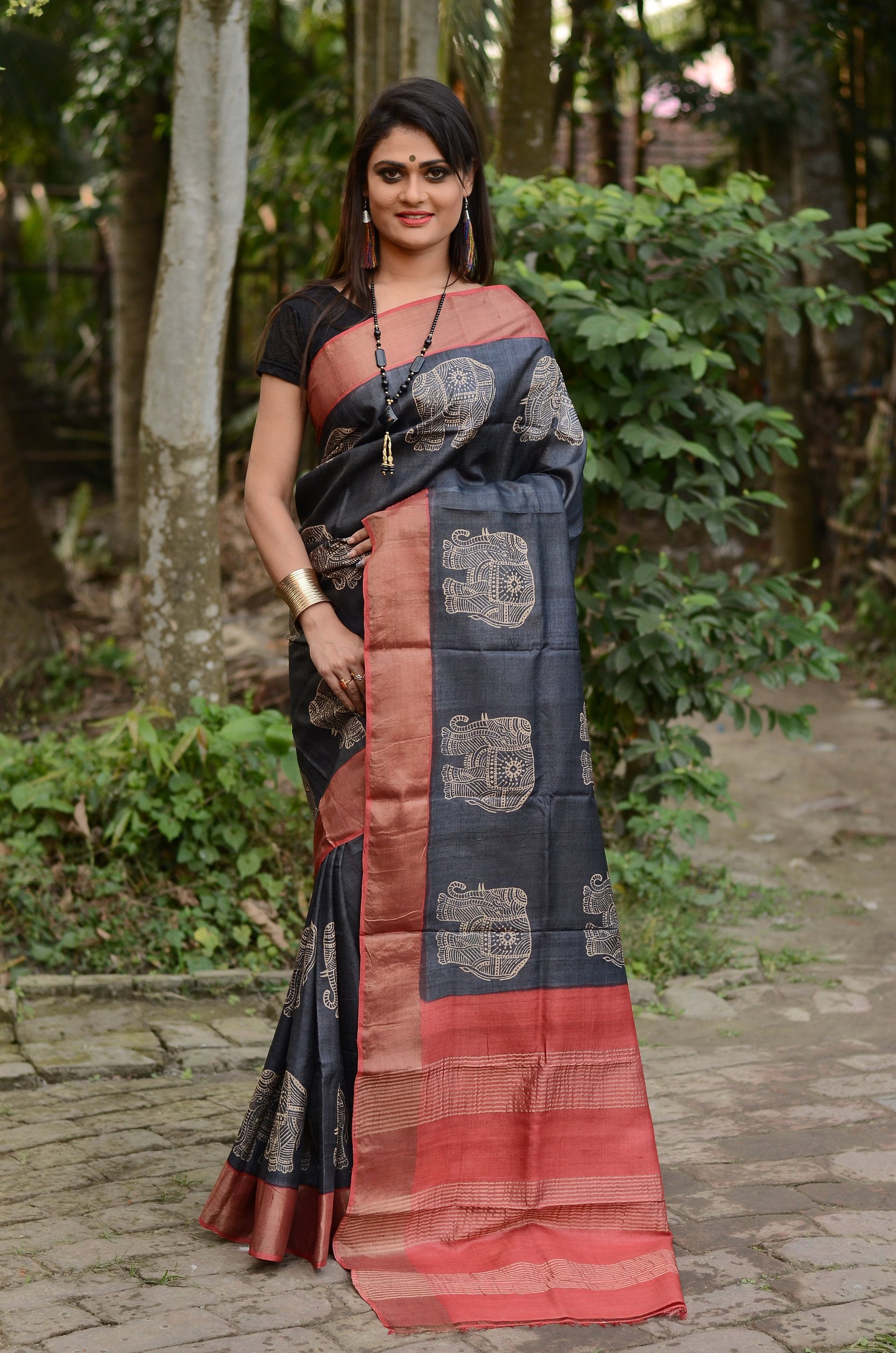 Tussar Silk Saree Br