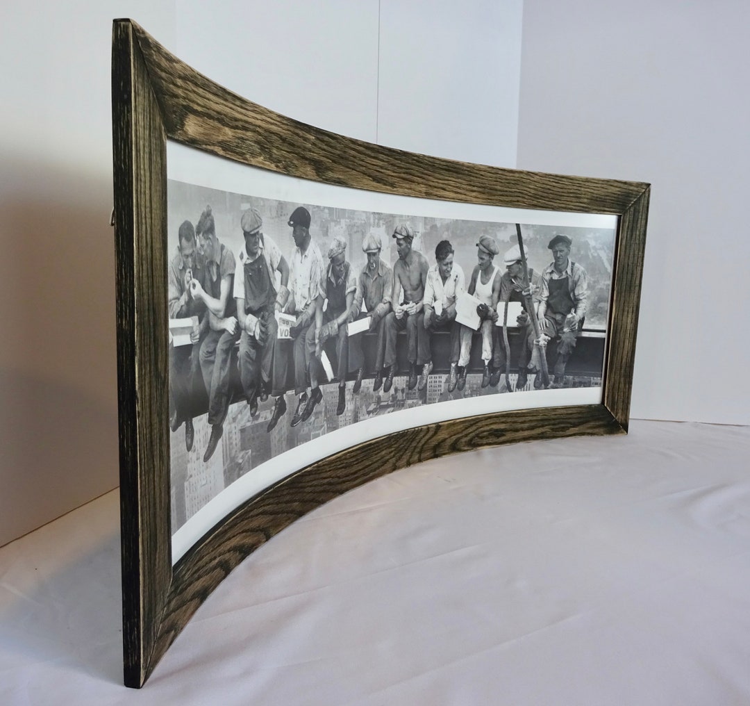 Curved Picture Frame With Photo Etsy