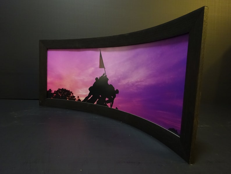 Curved Picture Frame With Photo - Etsy