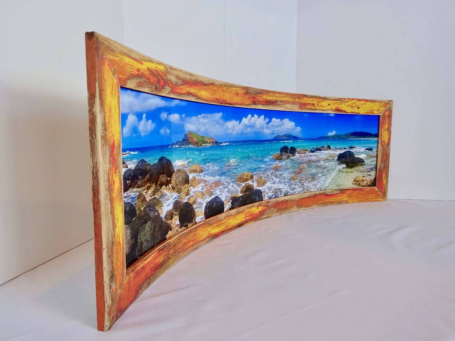 Curved Picture Frame With Photo - Etsy