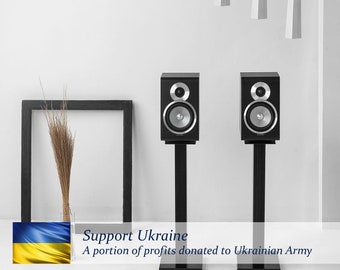 Ukraine / A Pair of  Wooden Speaker Stands BASE SS-1 Black
