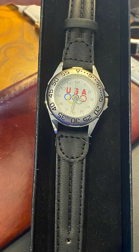 Rare VTG 35mm DiMaggio Timepieces USA Olympics Wat