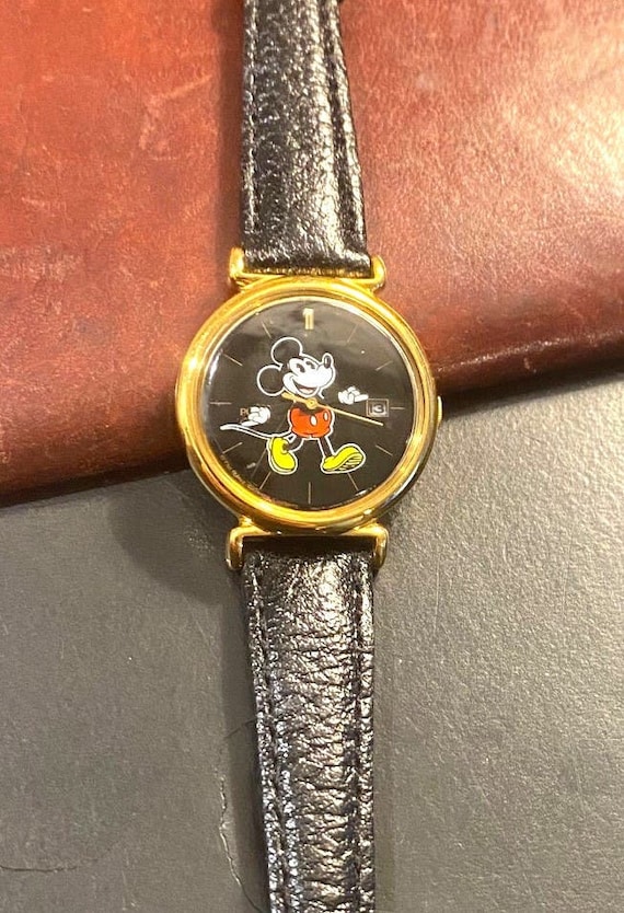 RARE VTG Women's 27mm Pulsar by seiko Disney Mick… - image 1