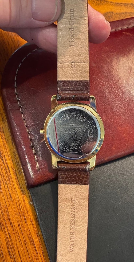Women s VTG 34mm Guess Inc 1994 Watch Gold Tone Etsy