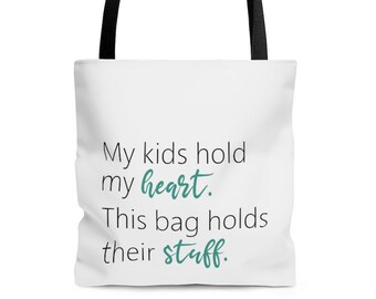 But My Full Name is Mom Mom Mom Mom- Funny Quote Shopping Tote Canvas Tote Mom Quotes Exercise Bag Tote Bag- My Nickname is Mom