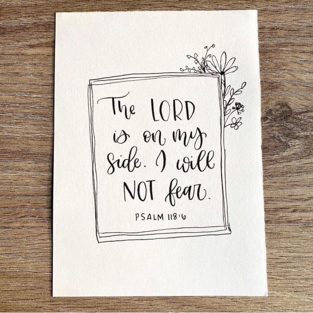 Calligraphy Bible Verse or Quote With Floral Wreath Custom Etsy