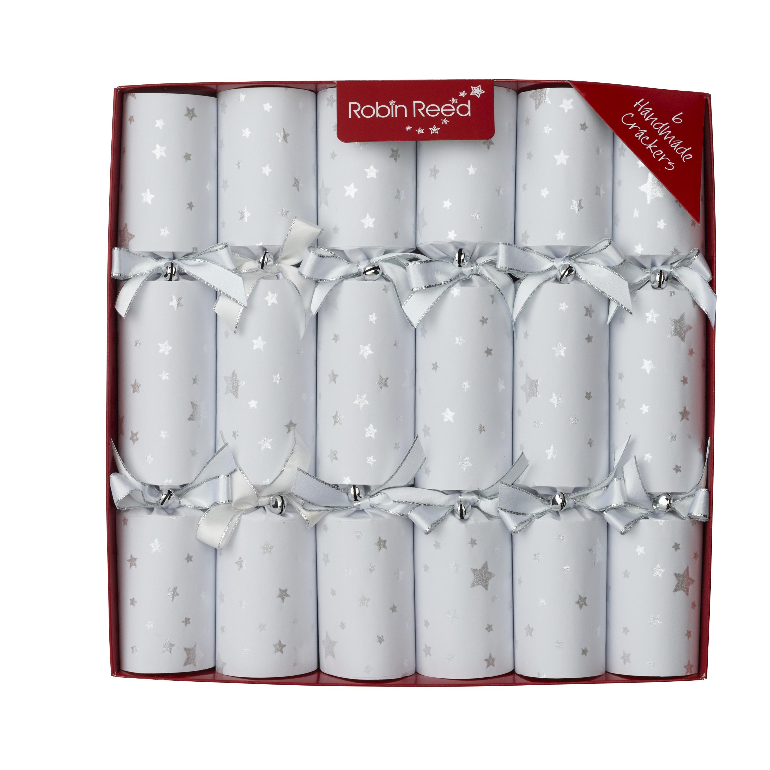 Robin Reed Christmas Crackers - Flocons De Neige - 12" (Boîte De 6) - Neuf