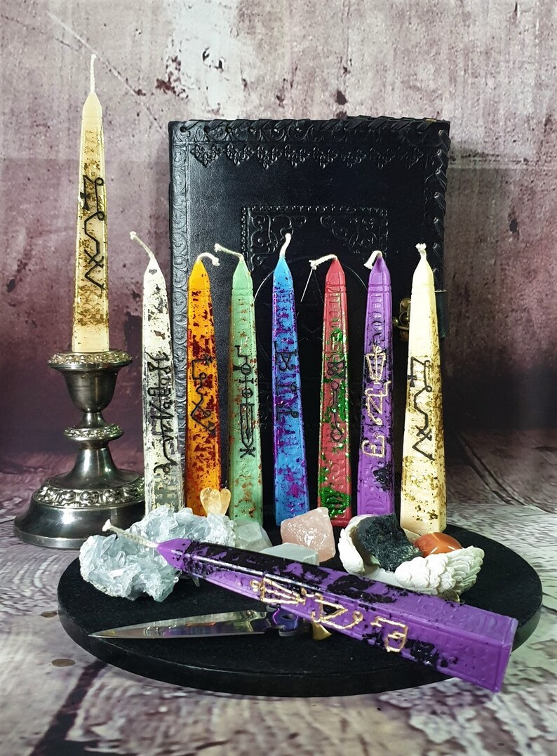 Archangel Altar Candles Guardian Angels Archangel Michael Etsy