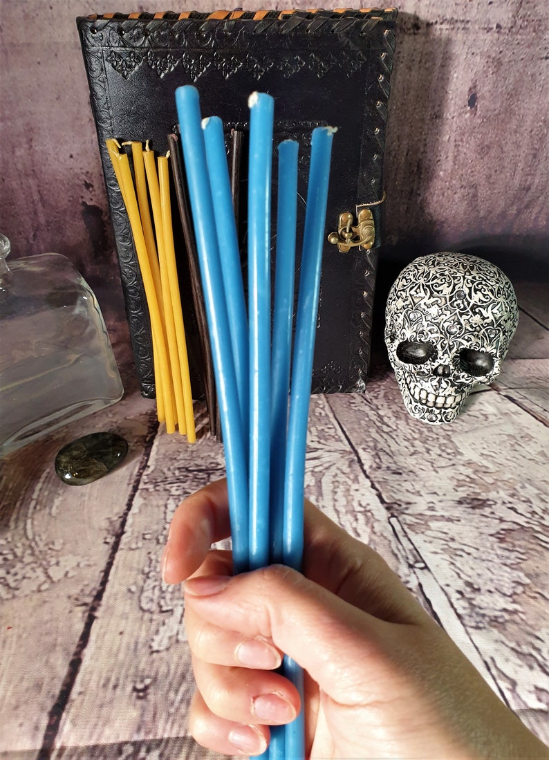 Blessed candles VERY THIN Organic Natural Pure Honey Beeswax Etsy