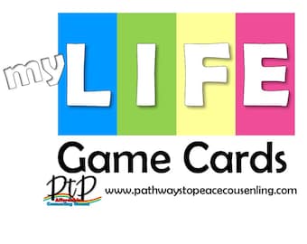My Life Game Cards - Turn the Game of Life into a Counseling Game