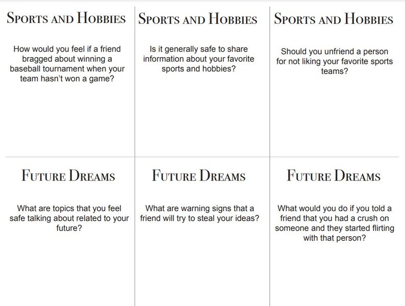 House of Boundaries A Counseling Card Game PDF Download Etsy