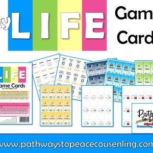 My Life Game Cards - Turn the Game of Life into a Counseling Game!