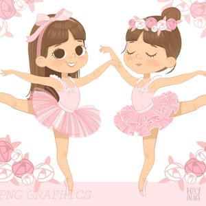 Ballerina in Pink, Clipart Ballerina, Ballerina Clipart, Ballerina PNG,  Ballerina Child, Planner Sticker, Pink Tutu, PNG Ballerina Girl 