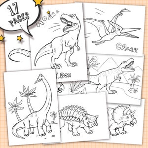 Dinosaur coloring pages for preschool kids and adults, Dinosaur party activities printables, Dinosaur drawings, Dino Coloring Book Printable