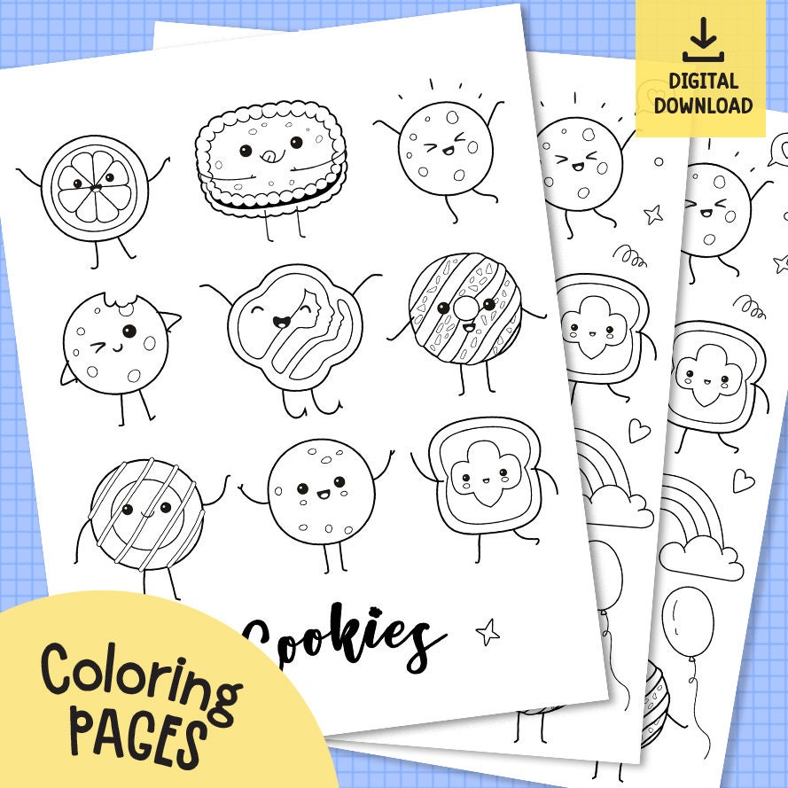 Digital Girl Scout Cookie Coloring Pages, Girl Scout Cookies, LBB Girl ...