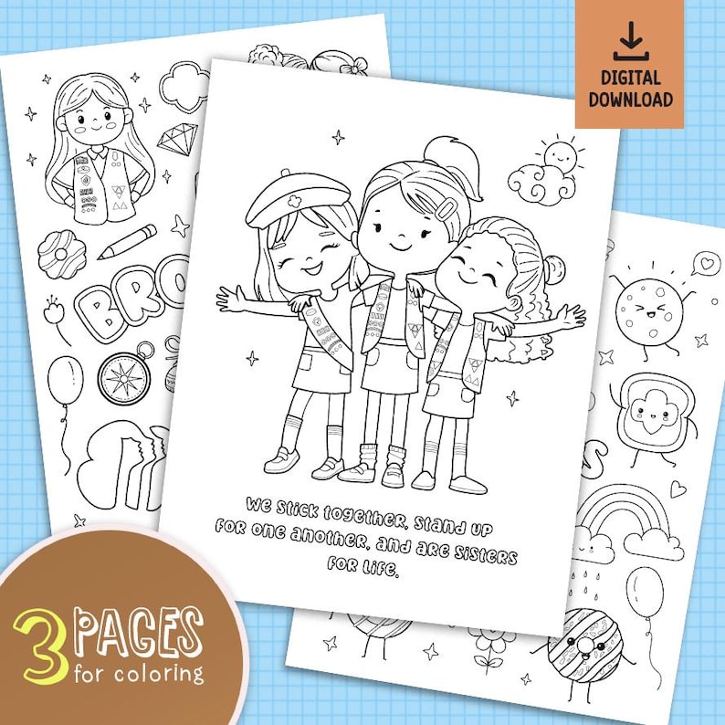 Brownie Girl Scouts Coloring Pages, Girl Scouts Logo, Girl Scout