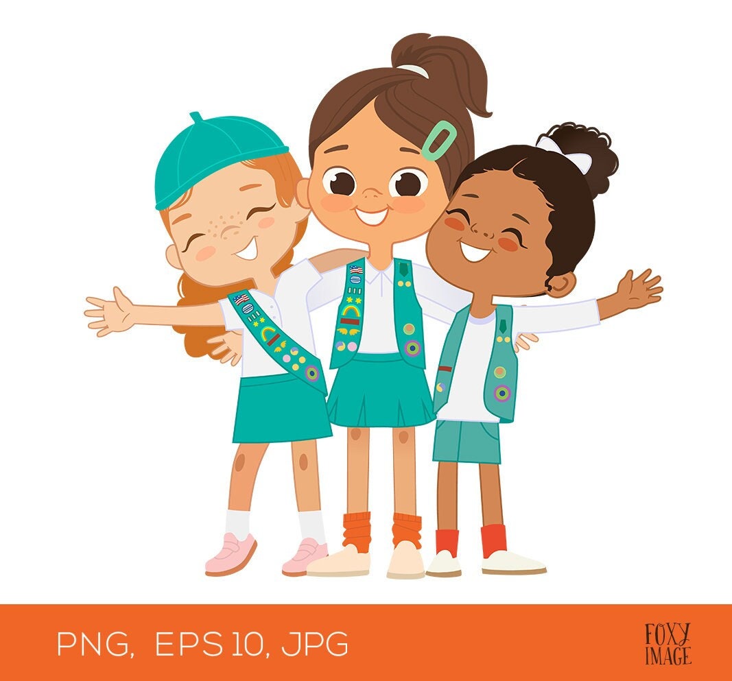 Girl Scout Daisy Flower Clipart