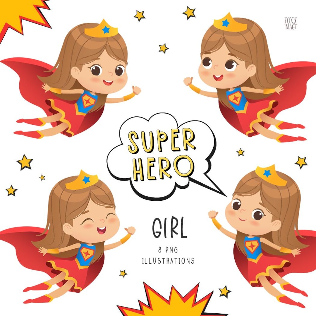 Chica superhéroe rubia / Héroe volador PNG (Descarga digital) - Etsy México, image size:1080x1080