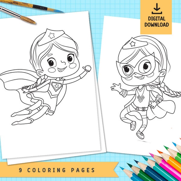 Superhero Printable - Etsy