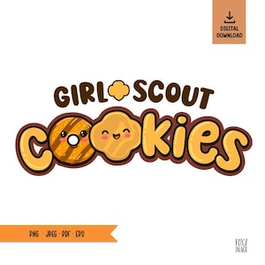 スカウト クッキー PNG、クッキー シーズン png、クッキー ディーラー クリップアート、クッキー ディーラー、私のクッキー、スカウト クッキー、かわいいカワイイ クッキー デジタル ダウンロード