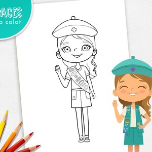 Girl Scouts Coloring Pages, Girl Scouts Logo, Girl Scout Coloring Book ...