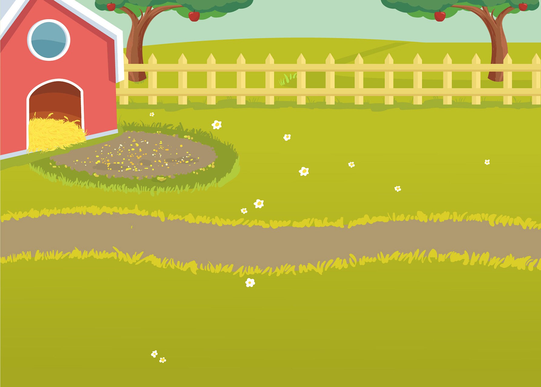 Cute Farm Animals Clip Art Set Barn Cow Horse Pig - Etsy