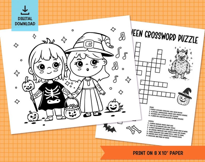 Printable Halloween Activity Book, 50+ Games for Kids (ages 4-6 ...