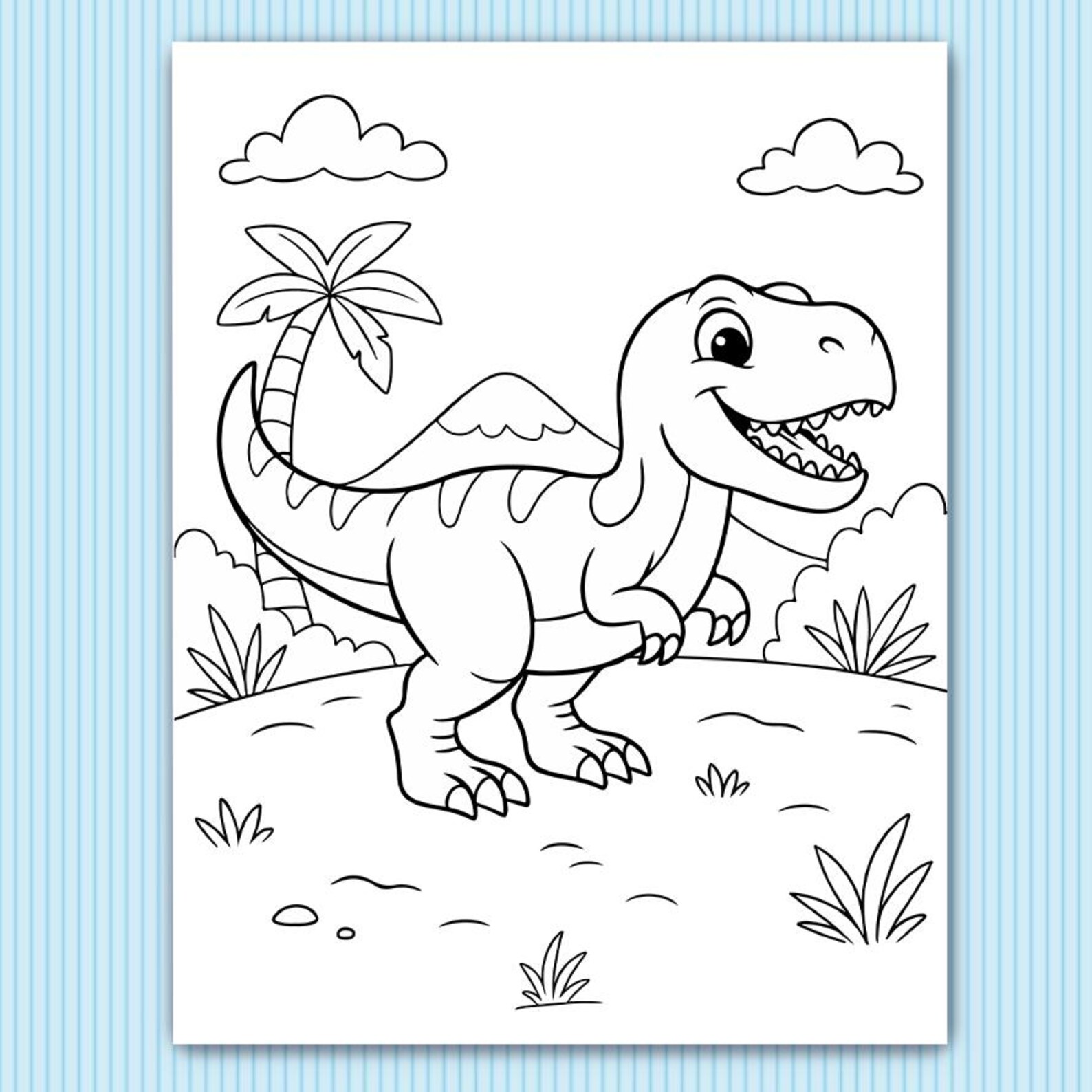 Printable Dinosaur Coloring Pages for Kids | T-rex & Friends Activity ...