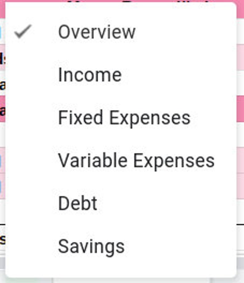 Digital Budget for use w/ Google Sheets image 2