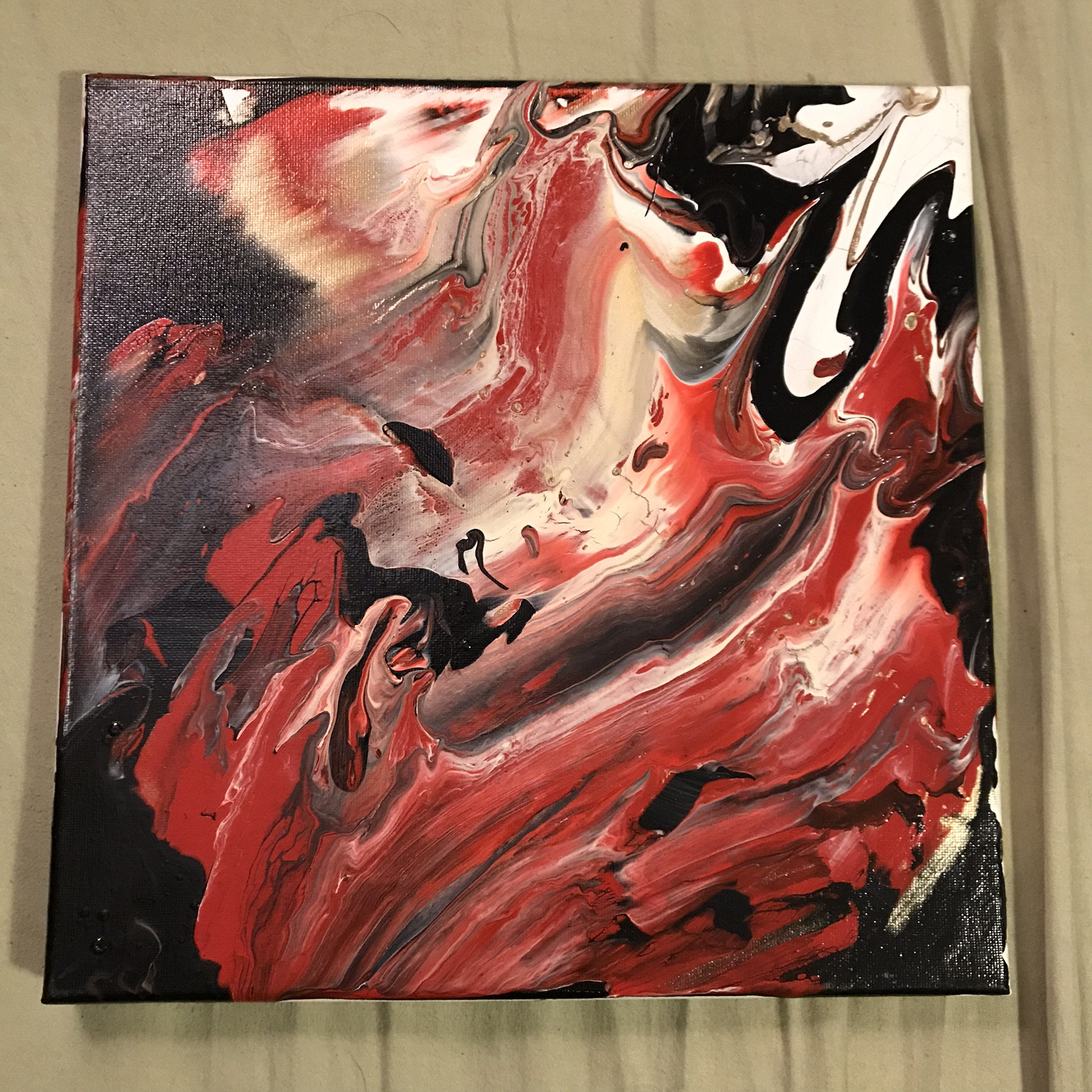 12 X 12 blended Blood Painting Etsy