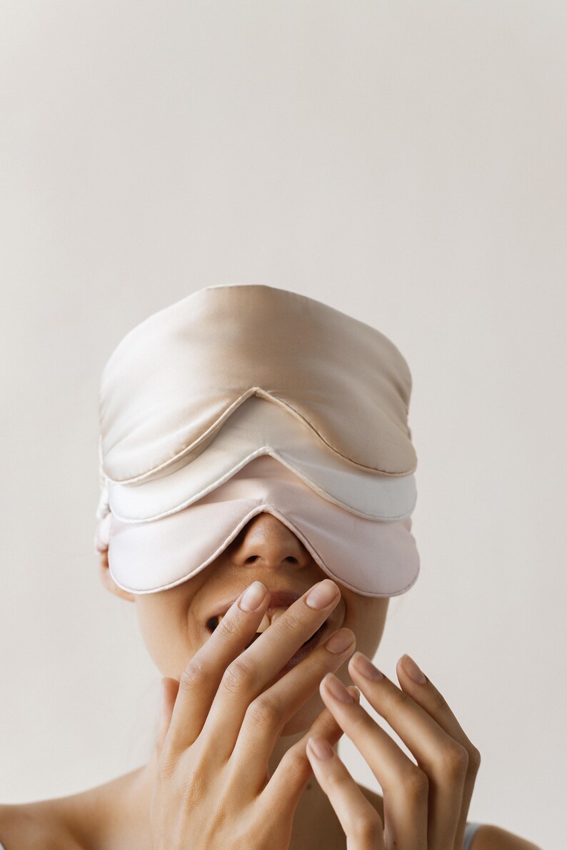 Pure Silk Sleep Eye Mask Silk Satin Sleep Mask Silk Light Etsy