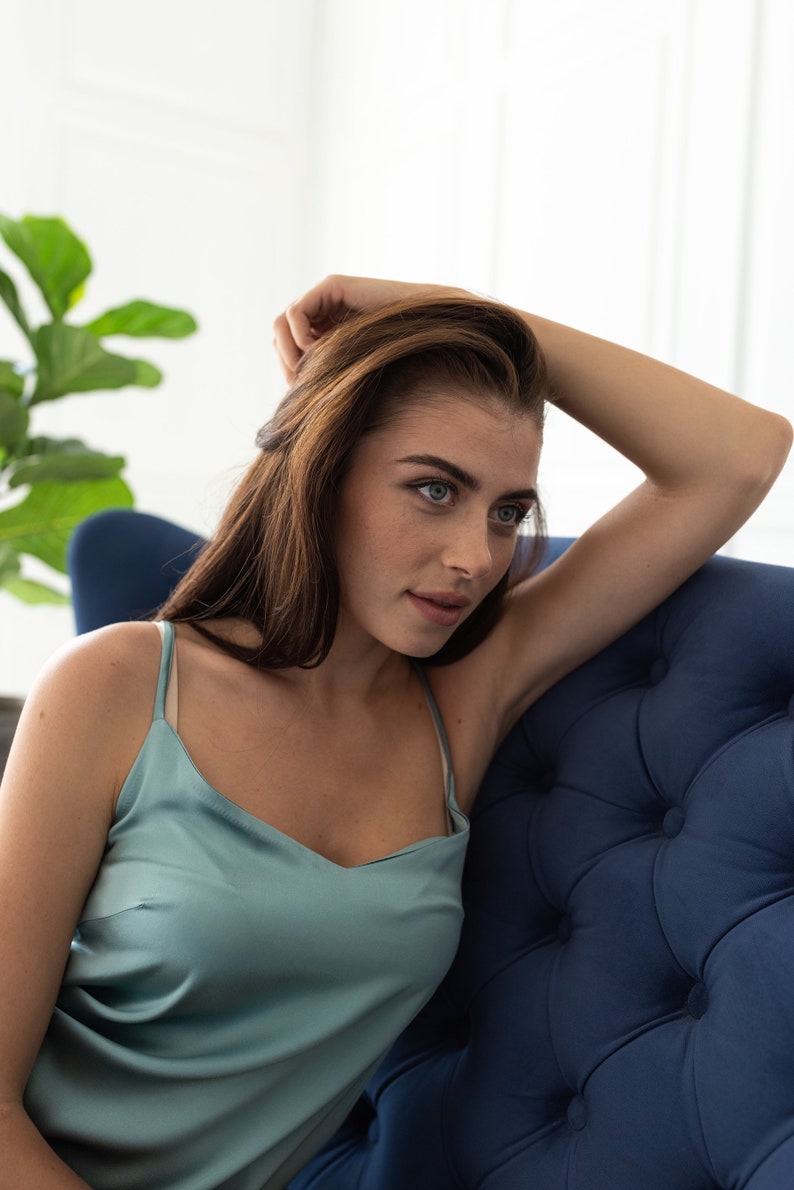 Olive Silk Slip Dress Real Silk Sheer Dress Bias Cut Slip Etsy