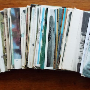 Lot de 83 cartes postales américaines et étrangères
