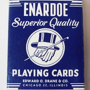 Old Vintage Edward O. Drane & Co. Enardoe MAGIC TRICK Playing CARDS Sealed