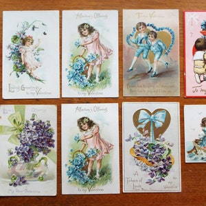 10 CARTES POSTALES POUR LA SAINT-VALENTIN - Voilier romantique pour enfants