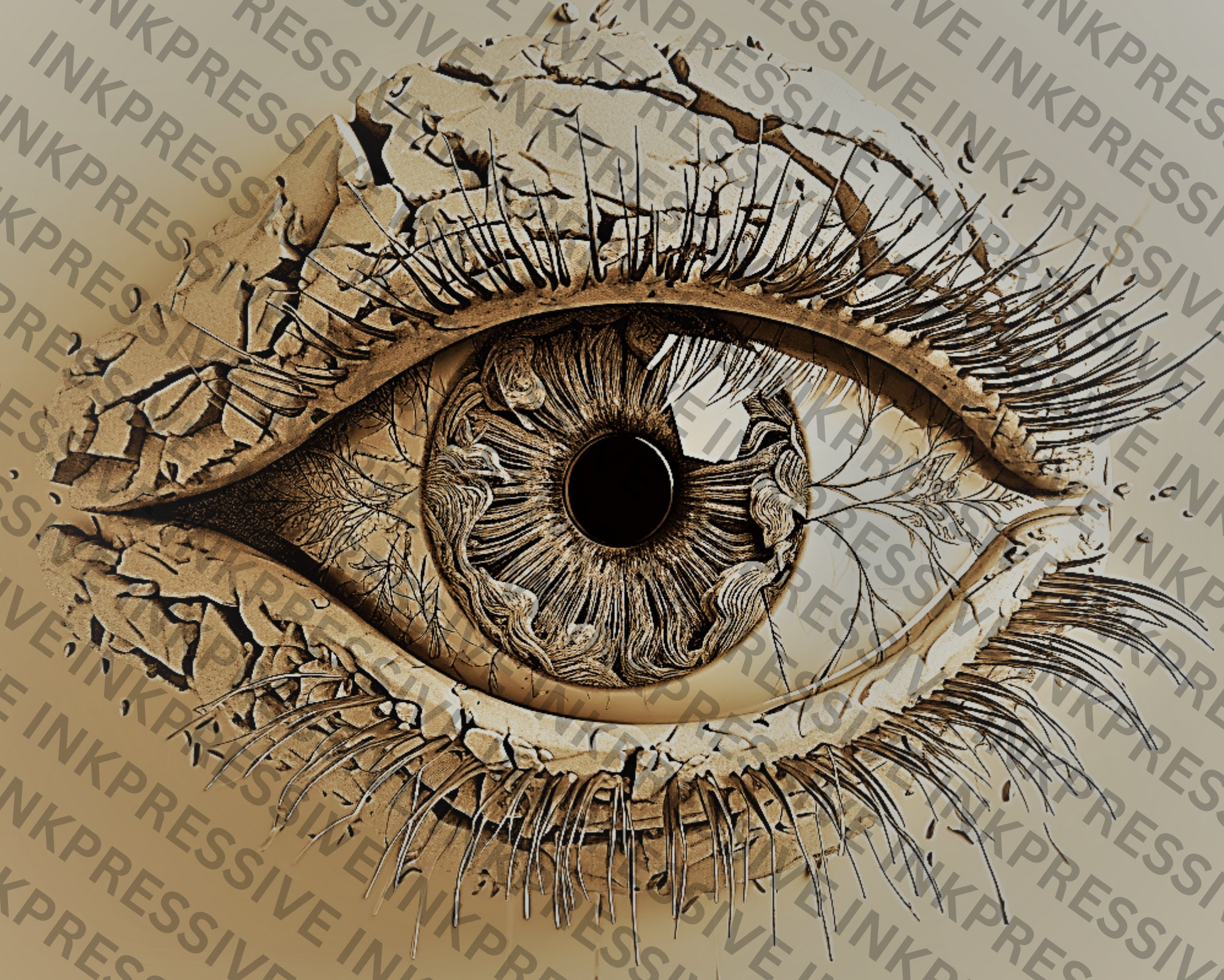 Eye Engraved Pattern Eye Laser Engraving File - 1024x1024 PNG - Digital Download - Etsy
