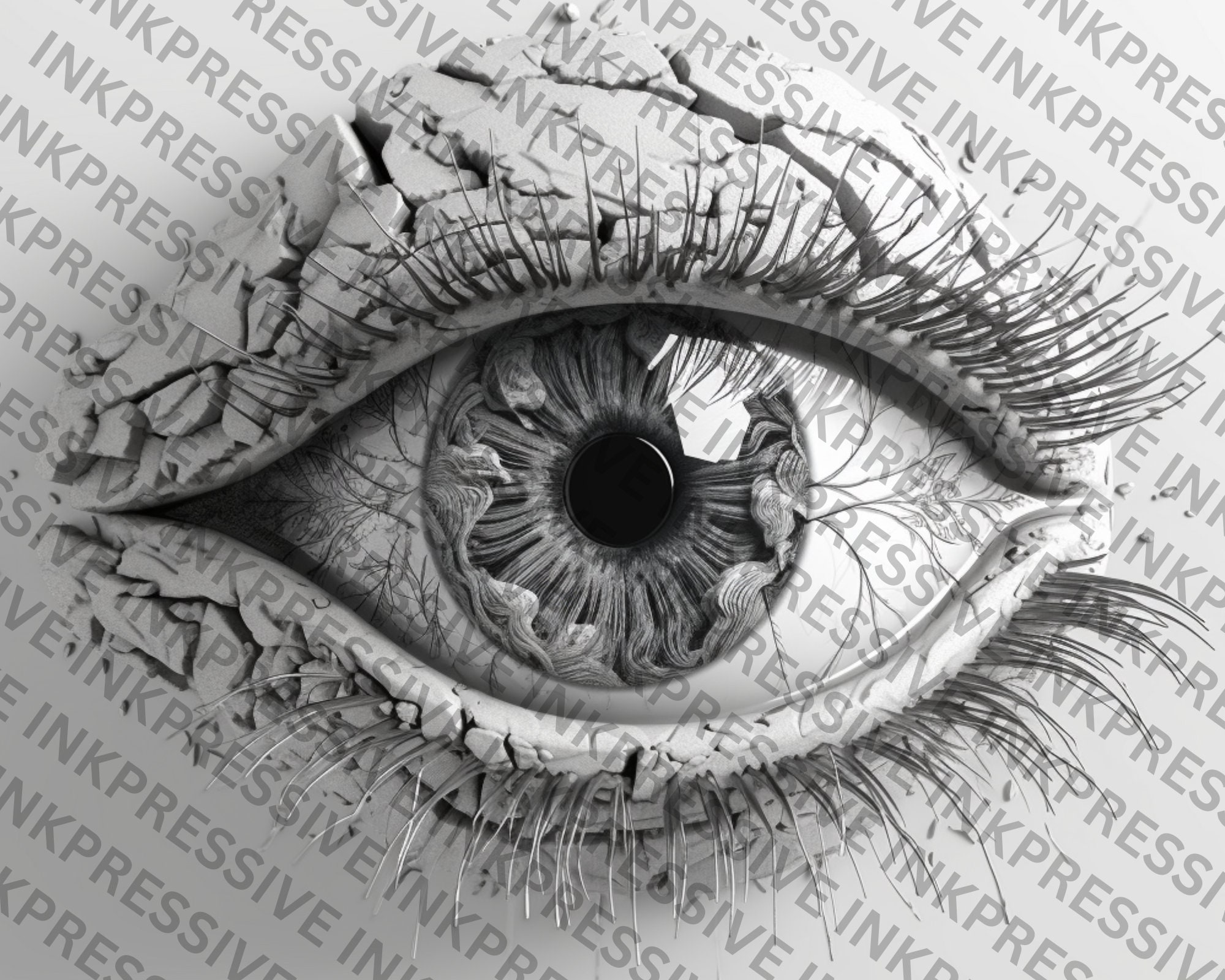 Eye Engraved Pattern Eye Laser Engraving File - 1024x1024 PNG - Digital Download - Etsy
