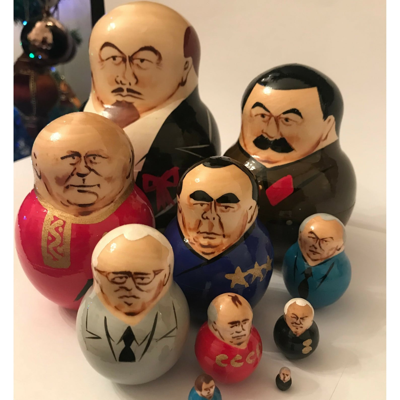 10Piece Soviet Leaders Nesting Doll Etsy