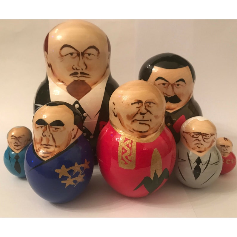 10Piece Soviet Leaders Nesting Doll Etsy