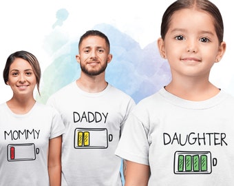 Tired not tired baby dad matching set baby grow t shirt father son