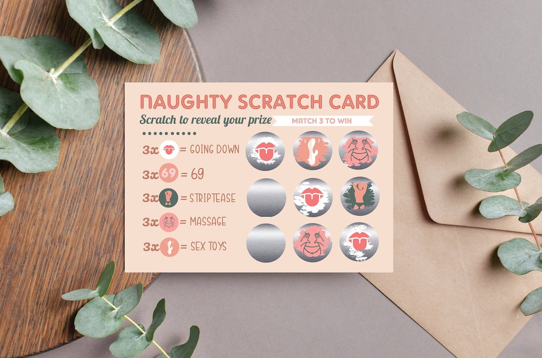 FOR HER Naughty Gift Scratch Card Scratch Card Gift for Her Etsy
