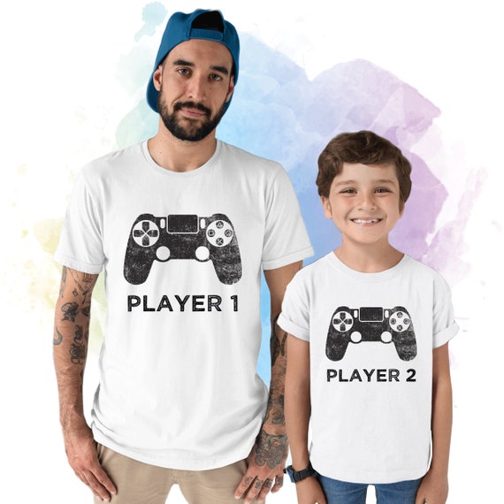 Matching Player 1 Player 2 Shirts Father Son Shirts Player 1 | Etsy