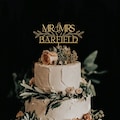 Rustic Gold Wedding Cake Topper, Floral Cake topper for Wedding, Mr and Mrs Cake Toppers, Custom Cake Toppers, Anniversary Cake Topper product logo