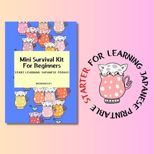 Starter Kit For Beginners Learning Japanese, Hiragana and Katakana charts, Words, Phrases, Writing Paper, Daily Planner to Learn New Words