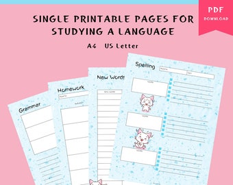 Japanese Learn Printable - Etsy