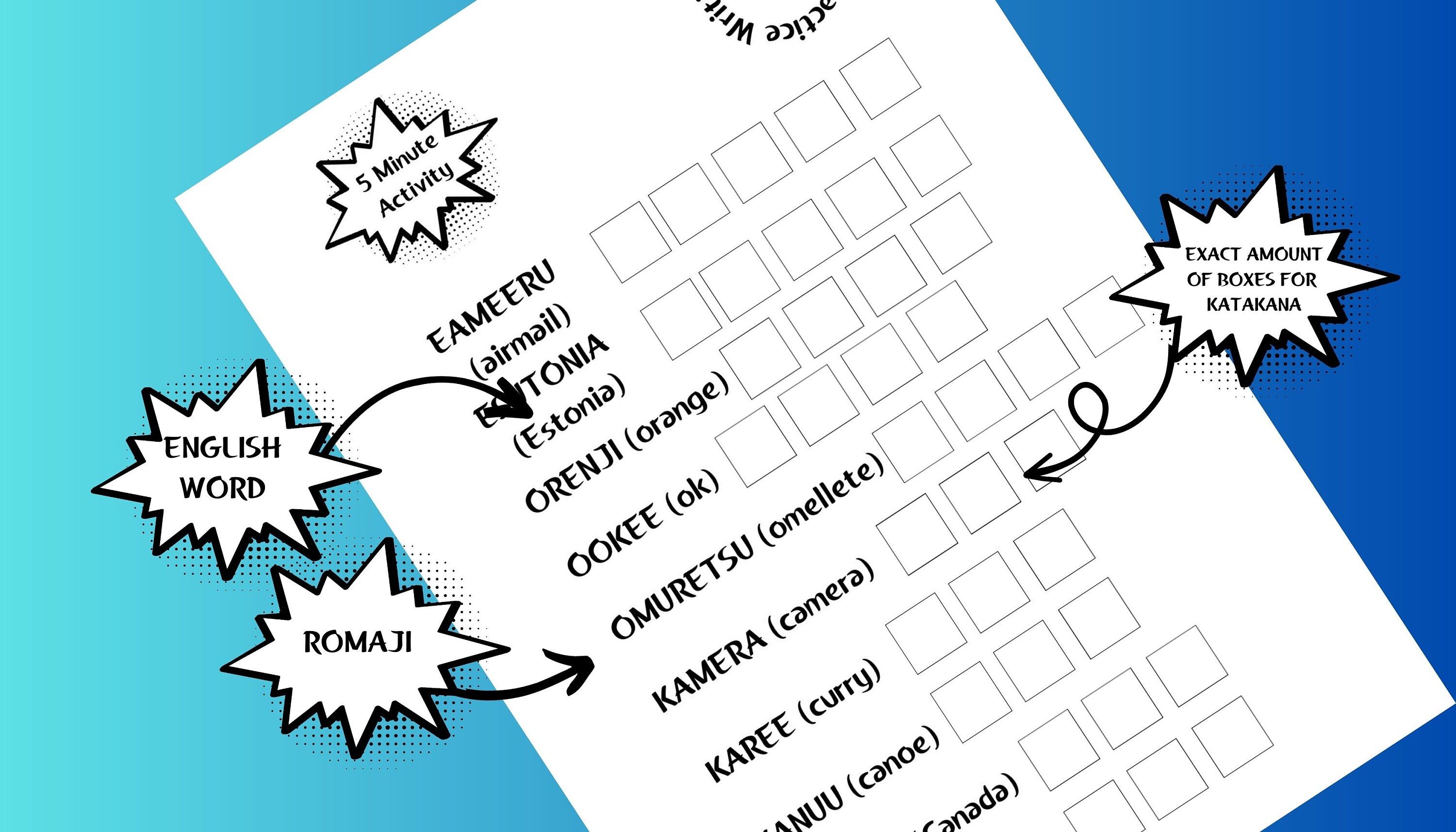 Easy and Printable Katakana Writing Practice Worksheets for Beginners ...