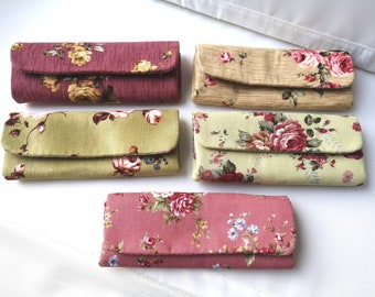 Elegant Roses fabric glasses case/pen case/sunglasses case