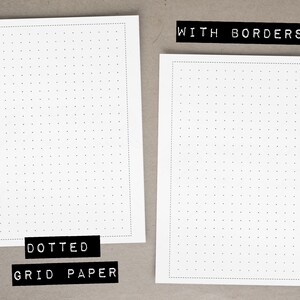 Printable Note Paper / A5 Lined Paper / Dotted Grid Paper / Lined Paper ...