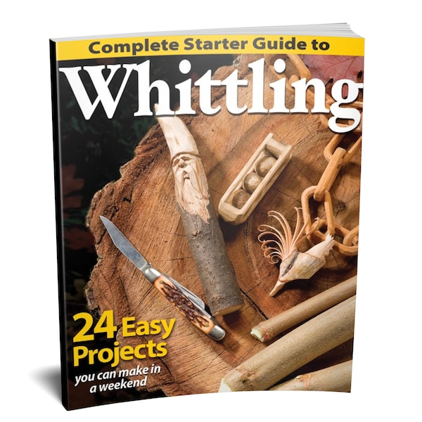 Book: Complete Starter Guide to Whittling, Wood Carving Patterns, How to Whittle, Beginner Whittling, How to Carve, Woodworker Gift